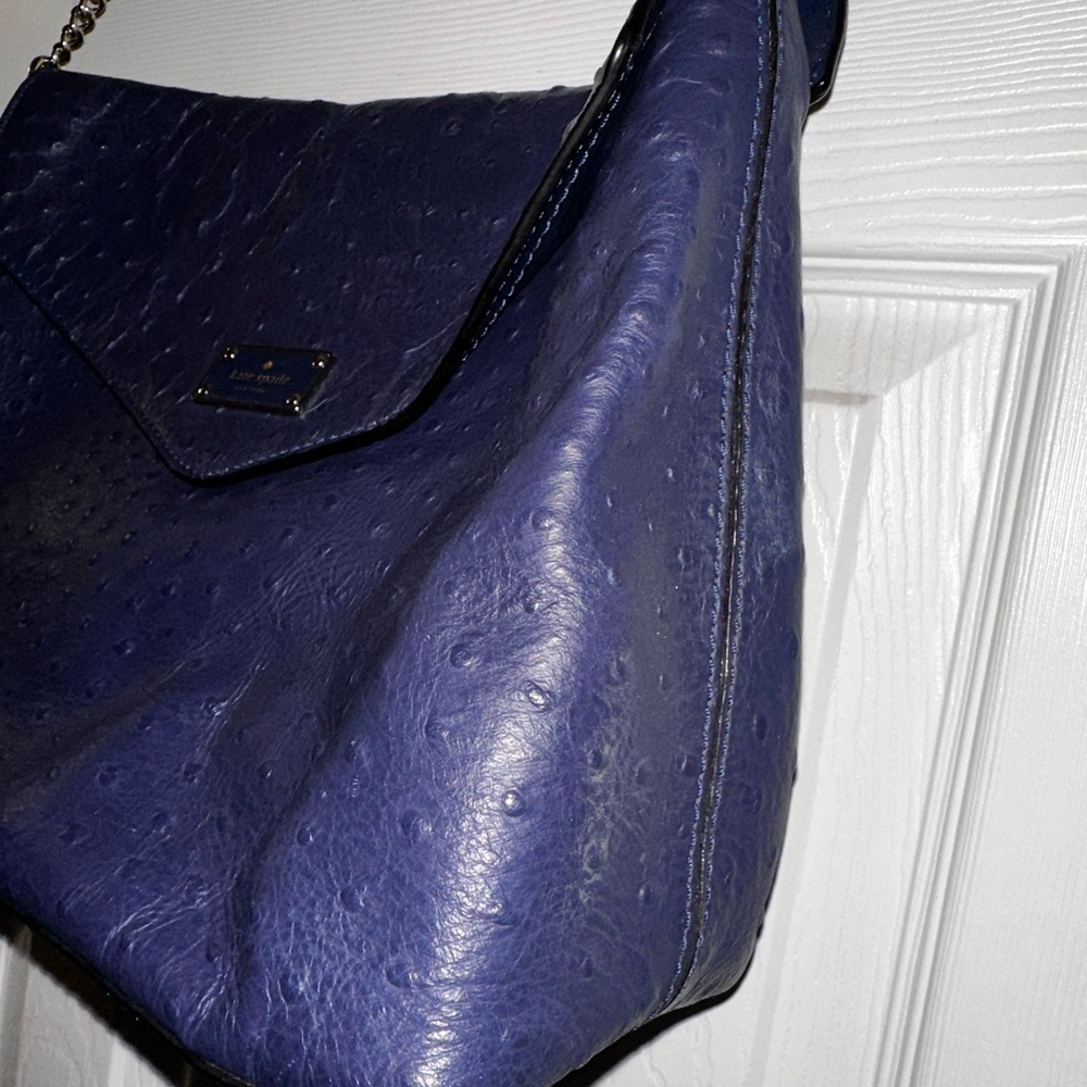 Kate Spade Dark Blue Textured Shoulder Bag - Picture 6 of 11